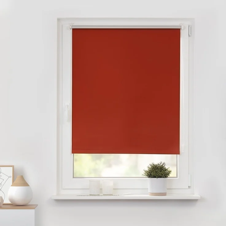 Lichtblick Sonnenschutzsysteme GmbH Thermo-Rollo Vancouver 85 cm x 150 cm (BxL) Terracotta Verdunkelnd & Thermofunktion; Klemm- und schraubbar; Energiesparend – Bild 1