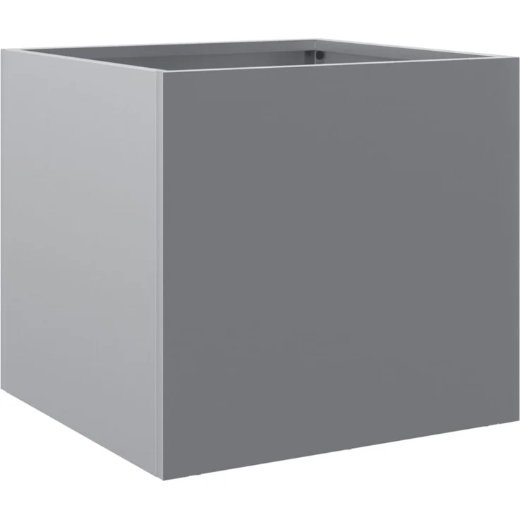 vidaXL Pflanzkübel 2 Stk. Silbern 32x30x29 cm Verzinkter Stahl 841546 – Bild 6