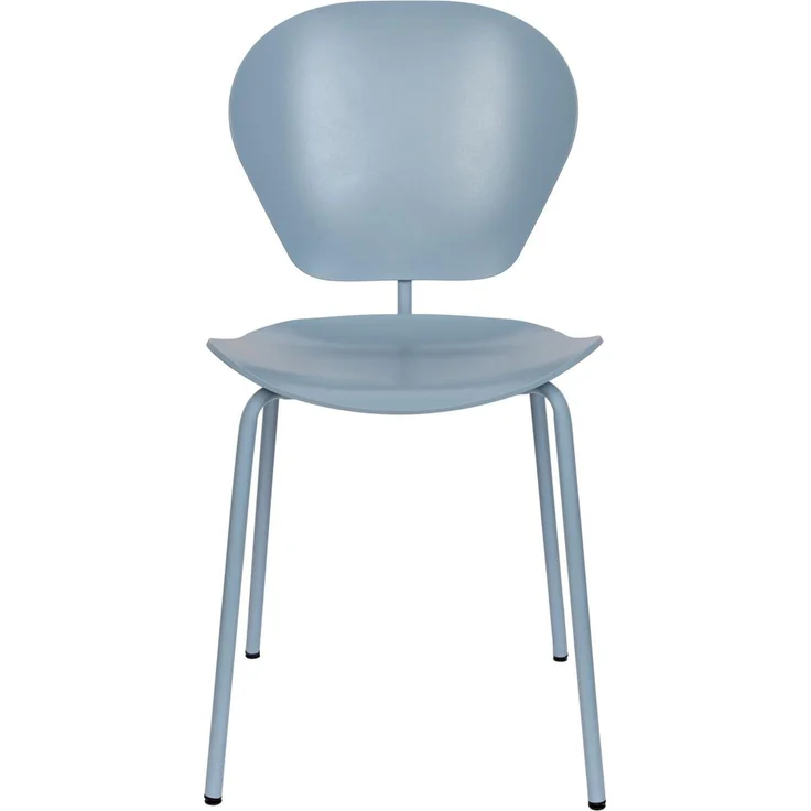Zuiver Esszimmerstuhl The Ocean im 2er-Set, Farbe Ocean Blue, Sitzschale aus recyceltem Meeresplastik, Metallgestell – Bild 3