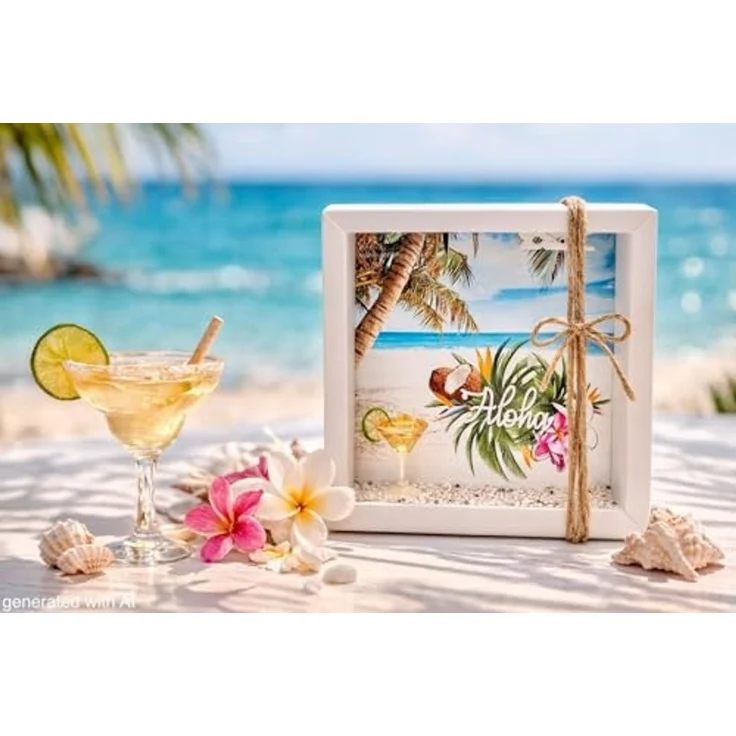ZauberDeko Geschenkbox Geldgeschenk Verpackung Hawaii Urlaub Flitterwochen Cocktail – Bild 2