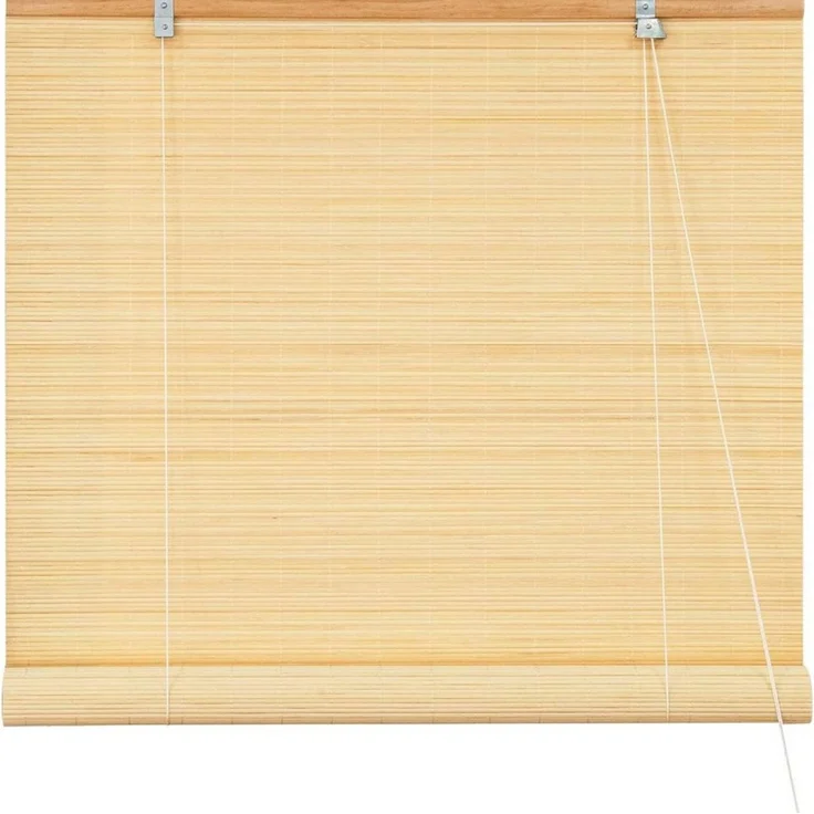 Rollo Bambusrollo Klemmfix, 40 x 130 cm, natur, Victoria M, verdunkelnd, ohne Bohren, freihängend, Klemmfix, Klemmfix, Bambus – Bild 1