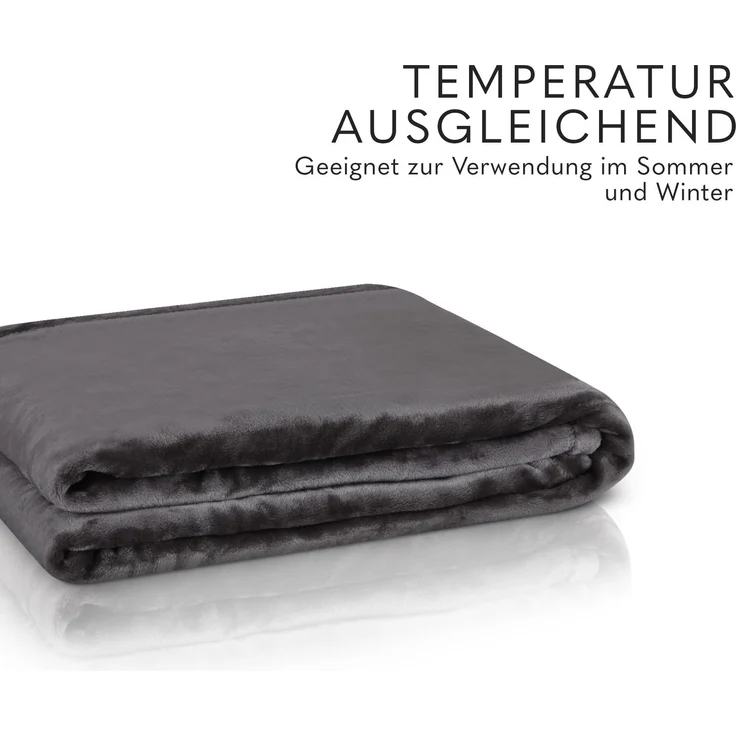 Kuscheldecke Cashmere Touch 150x200cm ( Anthrazit ) Flauschige Wohndecke für Sofa, Couch und Bett, Tagesdecke OEKO-TEX - Sofaüberwurf – Bild 6