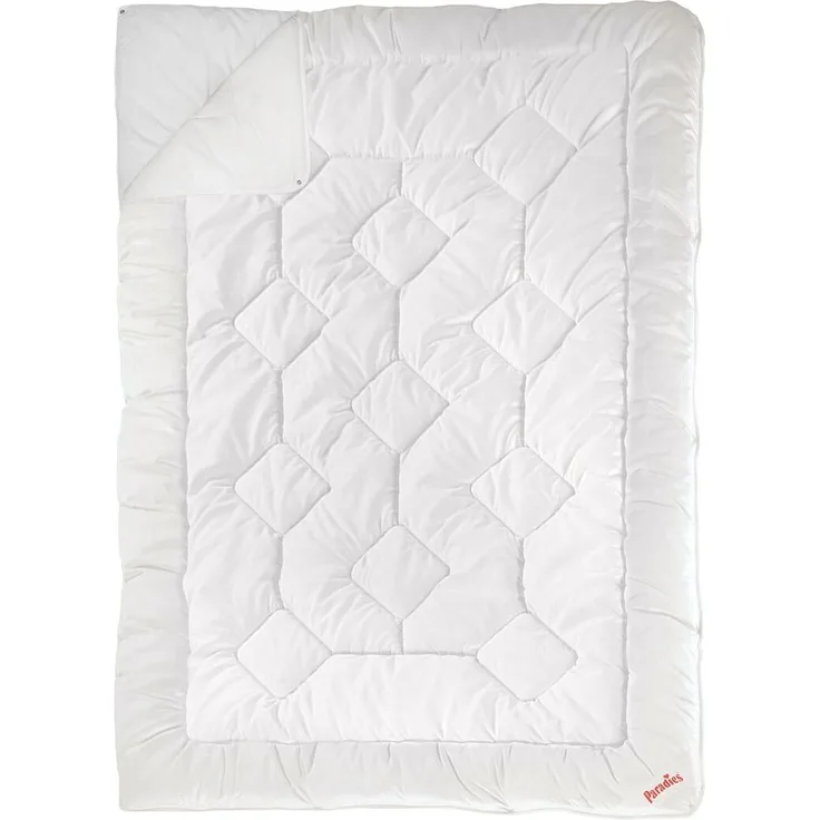 Paradies Kunstfaserbettdecke Prima Bio, Füllung: 100% Polyester, Bezug: 100% Baumwolle kbA, 4 Jahreszeiten Bettdecke anpassbar und ideal für jedes Wetter