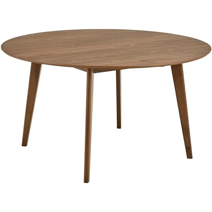 AC Design Furniture Roxanne rund Esstisch, Tischplatte matt Walnuss UV Lackiert Funier, Gestell Walnuss gebeizt SH Lack Rubberwood, Ø140x76 cm – Bild 2