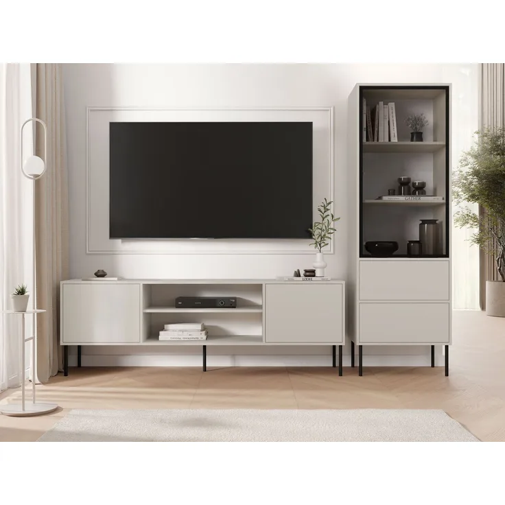 Wohnzimmer-Set Domi I (Farbe: Cashmere)