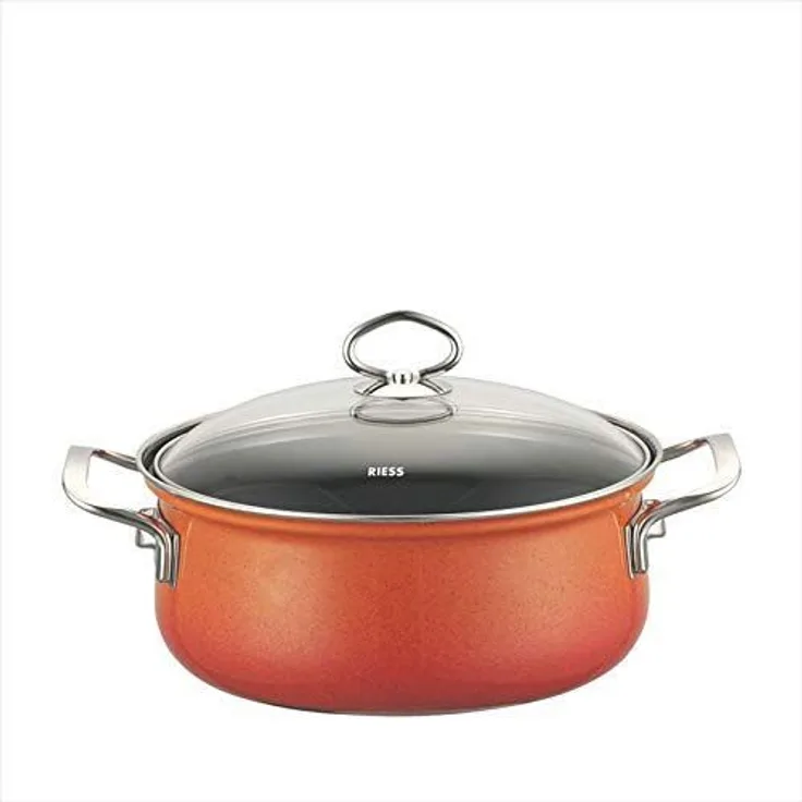 Riess Kasserolle mit Glasdeckel Corall 20cm ,2 Liter