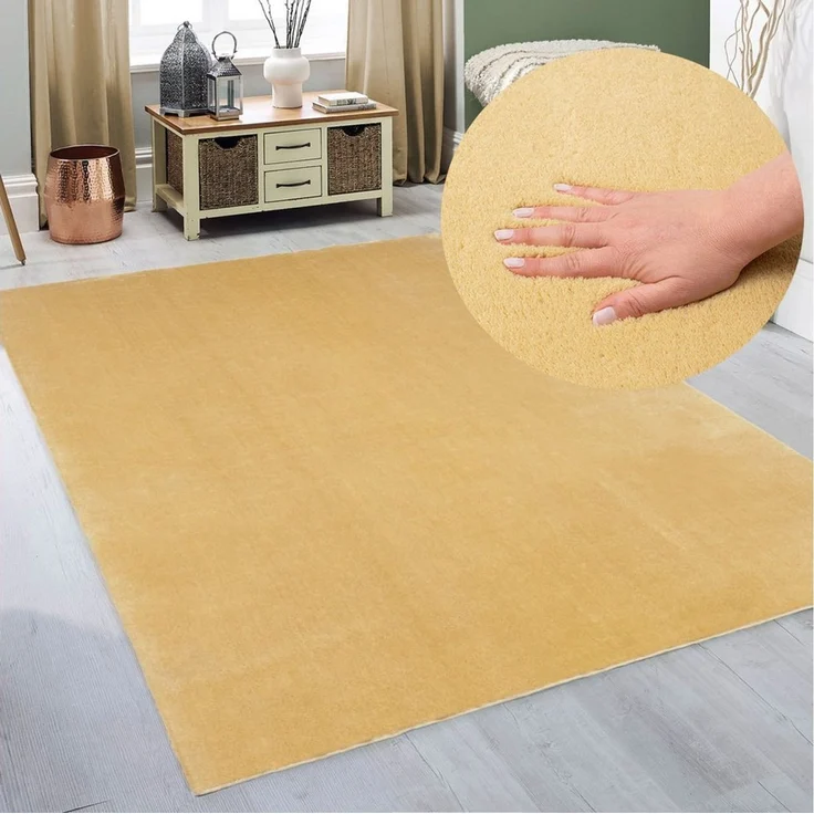 OTTO home Teppich Arabell, Kunstfellteppich, Felloptik, waschbar, rechteckig, Höhe: 16 mm, flauschig, kuschelig, Anti-Rutsch-Unterseite, Wohnzimmer, Schlafzimmer – Bild 5
