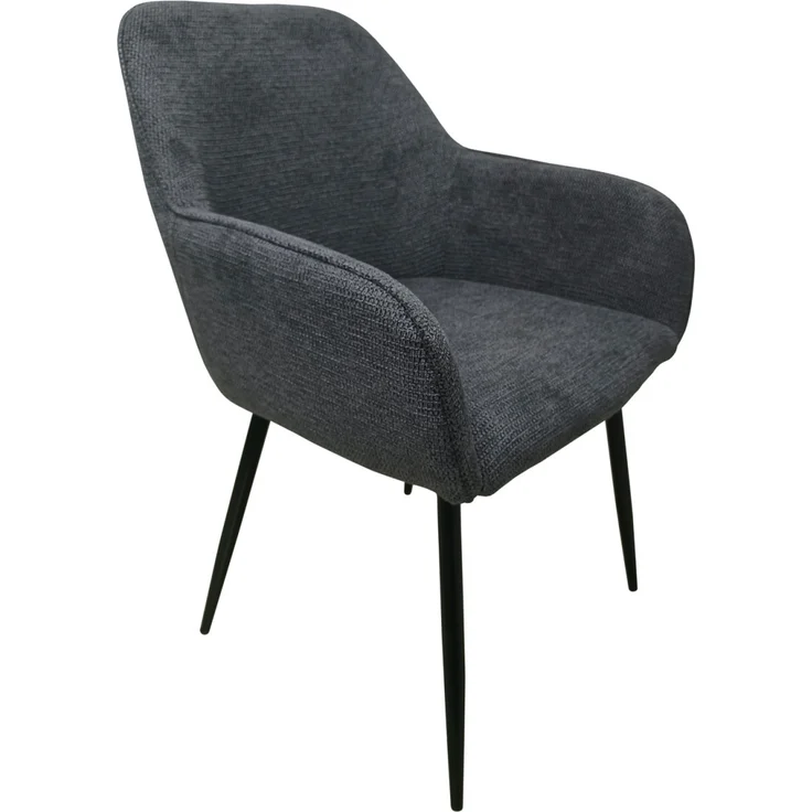 HTI-Living Albany Waffelstruktur Grau Armlehnenstuhl – Bild 1