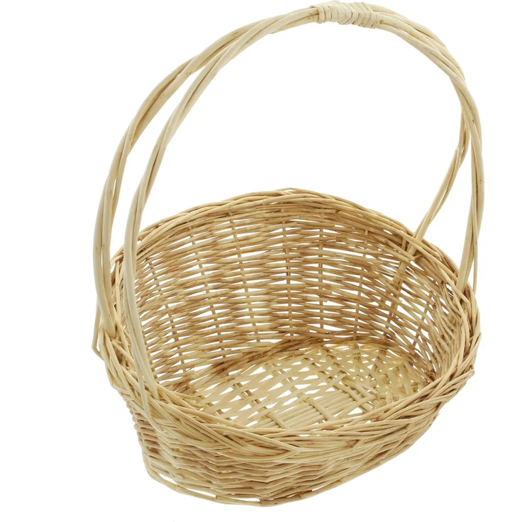 Bügelkorb Doppelbügel, klein Korb Erntekorb Einkaufskorb Tragekorb Korb Pilzkorb – Bild 1
