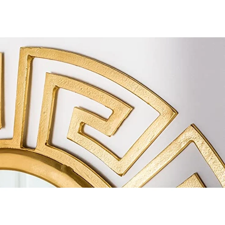 riess-ambiente Wandspiegel EUPHORIA XL 85cm gold, Wohnzimmer · rund · mit Rahmen · Metall · Handmade · Deko – Bild 5
