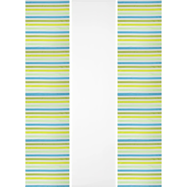 Bestlivings Flächenvorhang Elena 3er Pack "gestreift" 60 x 260 cm (B x H) in Petrol Grün inkl. Zubehör, Schiebevorhang mit Streifen – Bild 5