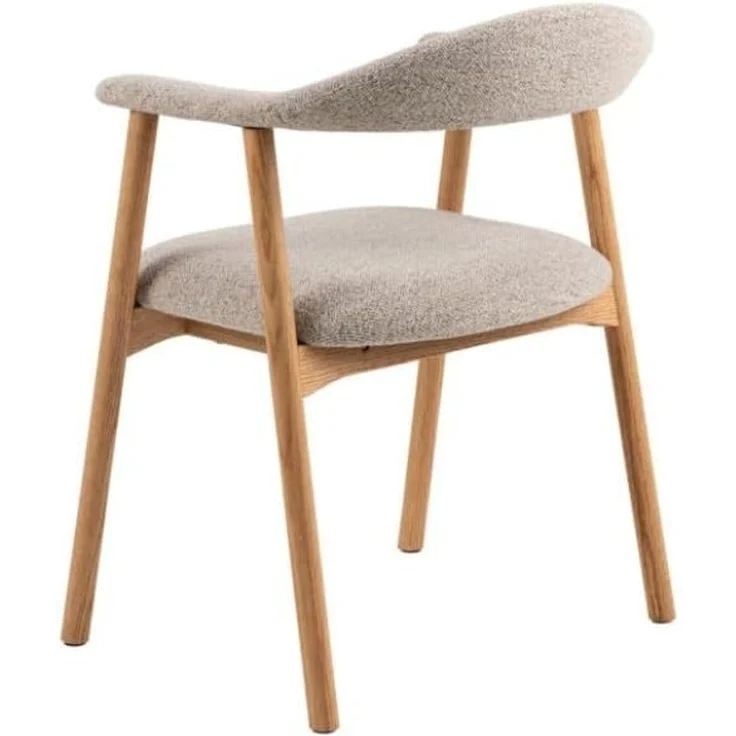ACTONA GROUP Holzstuhl (2er-Set) in Beige, Stoff, Massivholz - 56x75,5x54cm (BxHxT) (2er-Set) – Bild 5