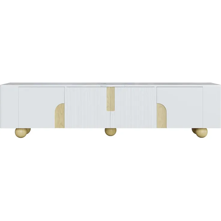 Lowboard, TV-Board, 180 cm, TV-Schrank, Fernsehschrank für Wohnzimmer, stehend – Bild 6