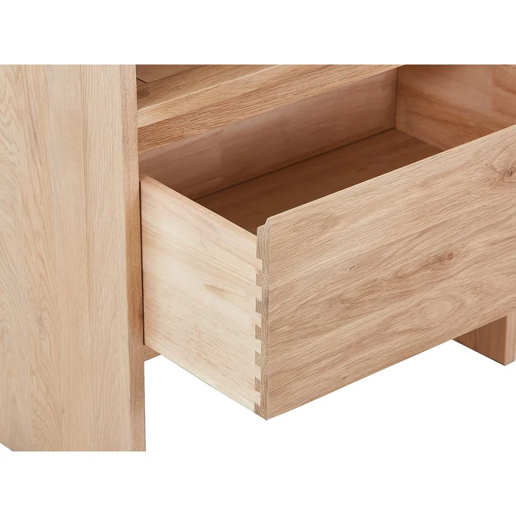 Vente-unique - Waschbeckenunterschrank aus Massivholz Eiche - Hell Natur - 60 cm - CAVIZO – Bild 7