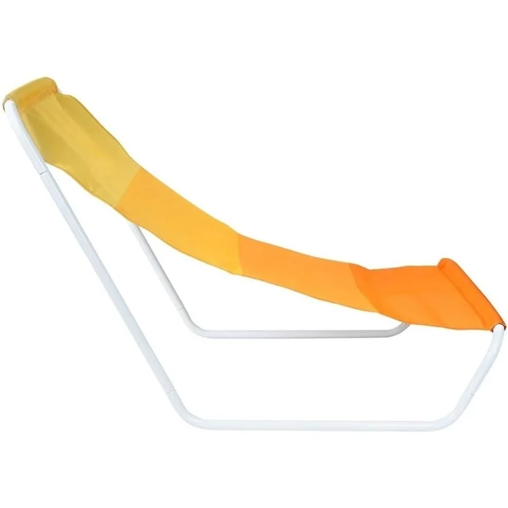 Vilde - Gartenliege Sonnenliege Klappbar - Sonnenliegen - Klappbare Garten Liege Gartenliegen Leicht - Strandliege Liegestuhl Balkon Balkonliege - Strandstuhl tragbar - gelb oange – Bild 5