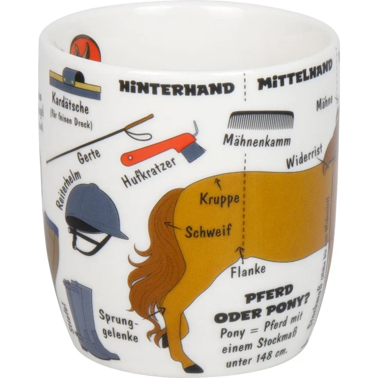 KÖNITZ 1172673027 Kid's Wissen Pferde 230 ml aus Porzellan / Kinderbecher – Bild 7