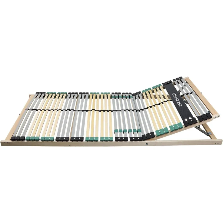 Lattenrost 80x200 extra stabil, bis 200Kg belastbar, Kopfteil verstellbar, 42 Latten, 7 Zonen Lattenrost aus Buche, Made in Germany – Bild 6