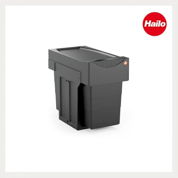 Hailo Abfallsammler 3666851 Tandem 2x 15 Liter Black Edition limitiert – Bild 3