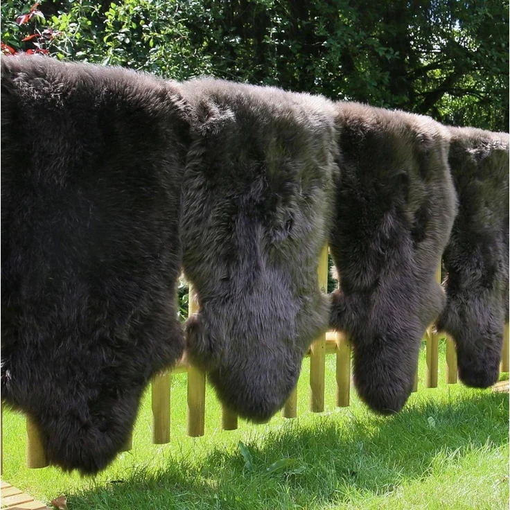 Lammfell Merino Braun Größe: 100-110 – Bild 7