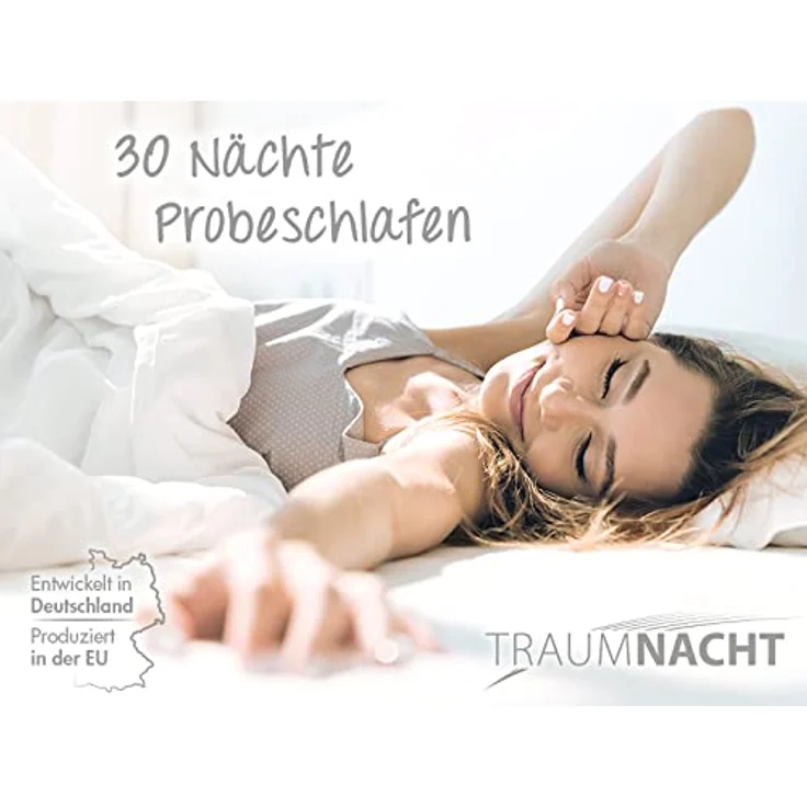 Traumnacht Cool Komfort Topper für Sommer und Winter mit kühlendem Doppeltuchbezug, 90 x 200, Öko-Tex Zertifiziert, produziert nach deutschem Qualitätsstandard – Bild 4