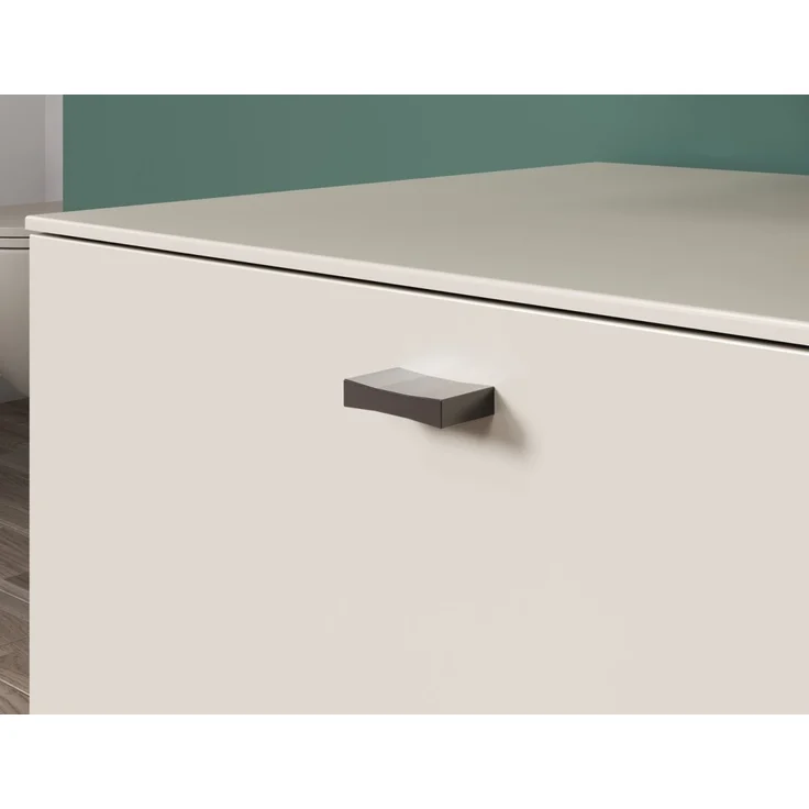 Badezimmer Hochschrank Sao Paulo in Sand und Eiche 40 x 186 cm – Bild 4