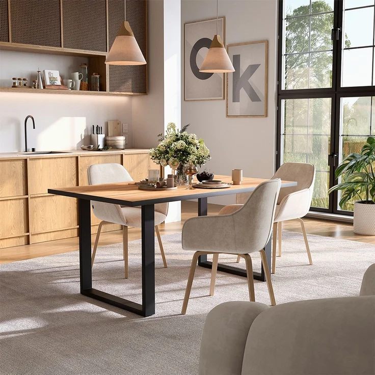 Esstisch Avido Goldkraft Eiche 160 x 90 cm Vicco – Bild 6