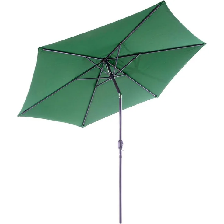 VCM Sonnenschirm 2,90m neigbar, grün, mit Kurbel, wasserabweisend, UV Schutz 50+
