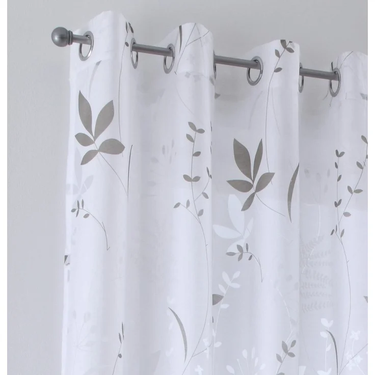 Kutti Vorhang Dandelion (1 St), Ösen, halbtransparent, Baumwolloptik, Gardine halbtransparent, Ausbrenner, Baumwolle-Polyester, bedruckt – Bild 2