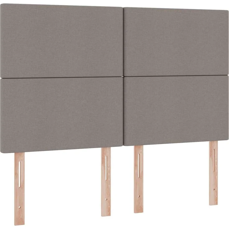 vidaXL LED-Speicherbett mit Matratze Taupe 140 x 200 cm Stoff 3372360 – Bild 10