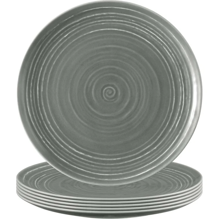 Seltmann Weiden Terra Frühstücksteller ø 22,5 cm perlgrau 6er Set – Bild 1