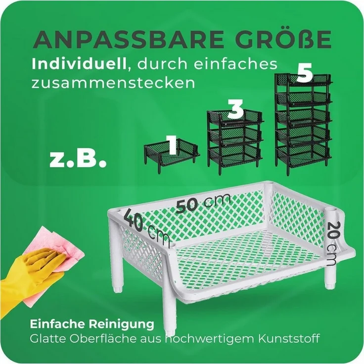 Novaliv Regal -, 5-tlg, 5x Steckregal Kunststoff – Bild 2
