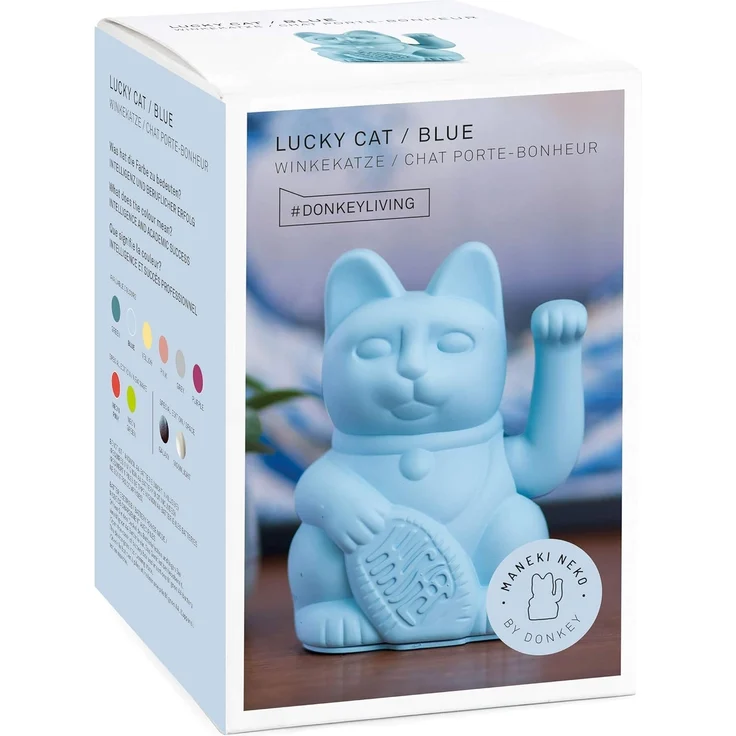 Donkey Winkekatze Lucky Cat Blue – Bild 4