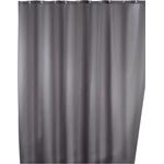 WENKO UNI Duschvorhang 180 x 200 cm, Grau, waschbar