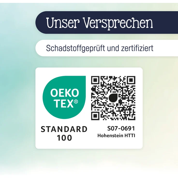Julius Zöllner Bettschlange aus Baumwolle, Standard 100 by Oeko-Tex, Made in Germany, Gr. 180 cm, Woodlife – Bild 6