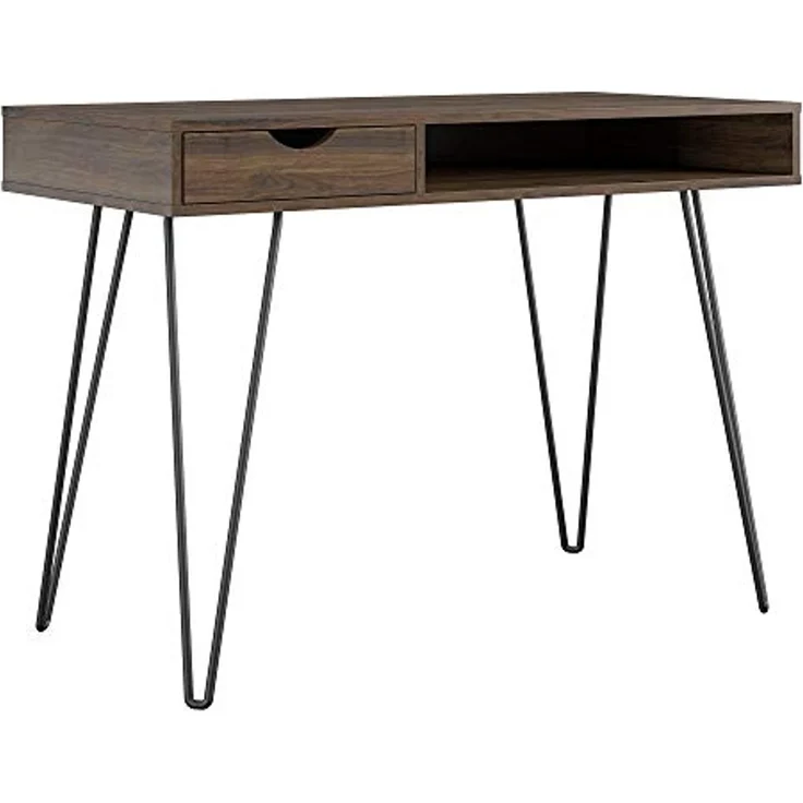 loft24 Schreibtisch Concord, mit Schublade, Hairpin Tischbeine, Breite 78 cm – Bild 1