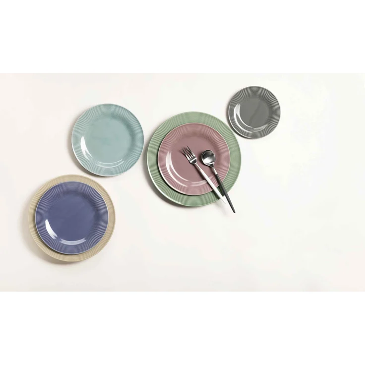 Seltmann Weiden Beat Color Glaze Brotteller ø 17 cm 6er Set - Arktisblau – Bild 3