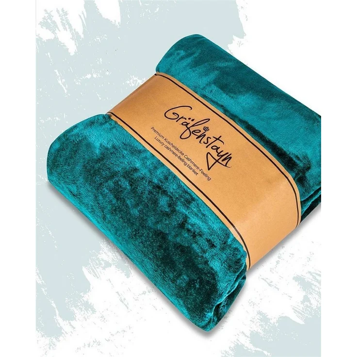 Wohndecke Cashmere-Feeling Kuscheldecke super weich & flauschig – Fleecedecke, Gräfenstayn, dicke & warme Sofadecke, Wohndecke & Tagesdecke - Überwurf Sofa, Couch