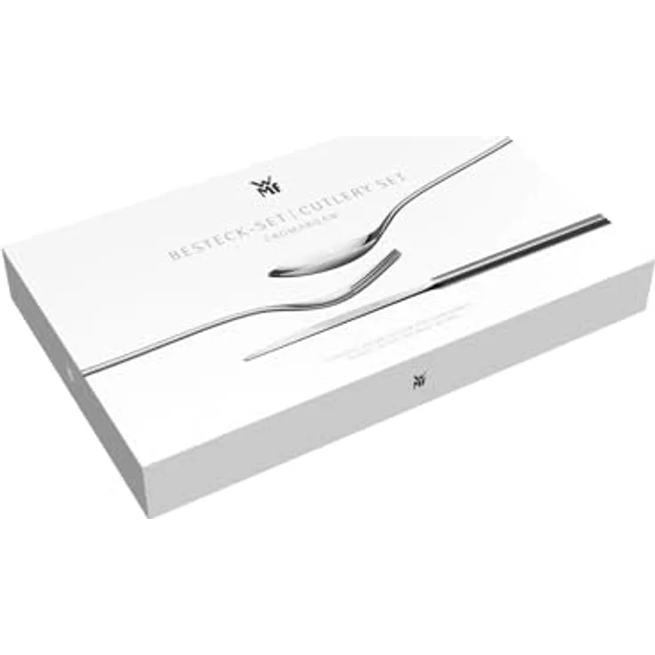 WMF 30-teiliges Besteckset, grau, ergonomischer Griff, Metall – Bild 5