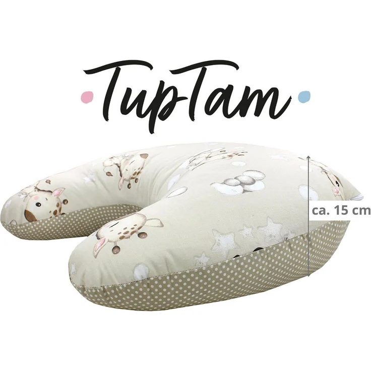 TupTam Stillkissen TupTam Baby Stillkissen Klein mit Baumwoll-Bezug – Bild 4