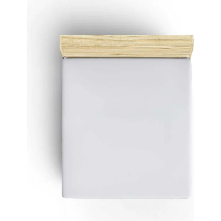 L'essentiel Maison 'White' Ranforce King Spannbettlaken (FR) (IT) (ES) (DE), Weiß, 200+30 x 160 cm – Bild 1