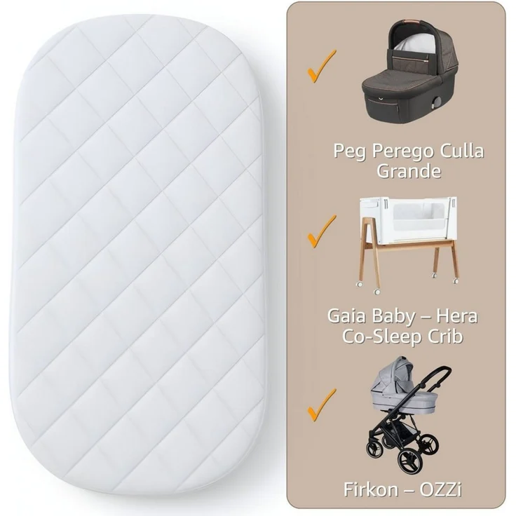 Babymatratze Matratze Kinderbett Mattress - Kindermatratze für Babybett Reisebett, Totsy Baby – Bild 4