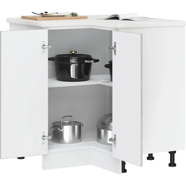 vidaXL Küchen-Eckunterschrank Porto Grau Sonoma Holzwerkstoff 853993 – Bild 2