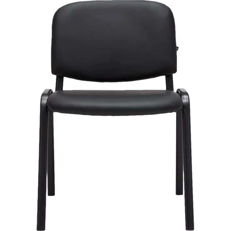 CLP Stuhl Ken Kunstleder stapelbar und mit modernem Design,schwarz – Bild 4