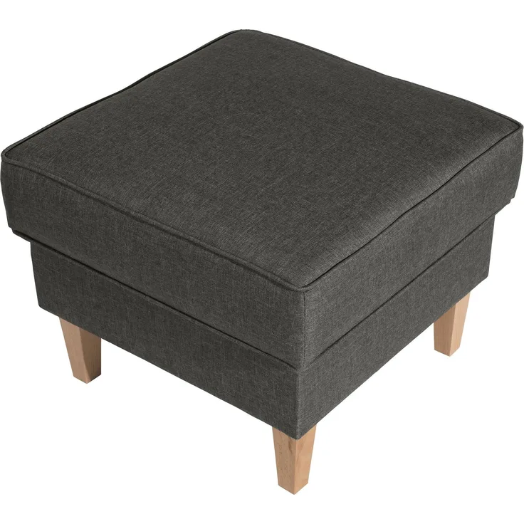 Hocker Karlen Bezug Flachgewebe Buche natur / anthrazit 22024