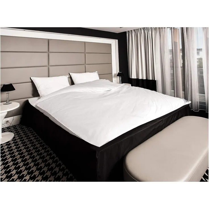 Mayaadi-Home HS56 Ballonbett Baumwolle 100% Federn Weiß 135x200 cm 3000 Gramm