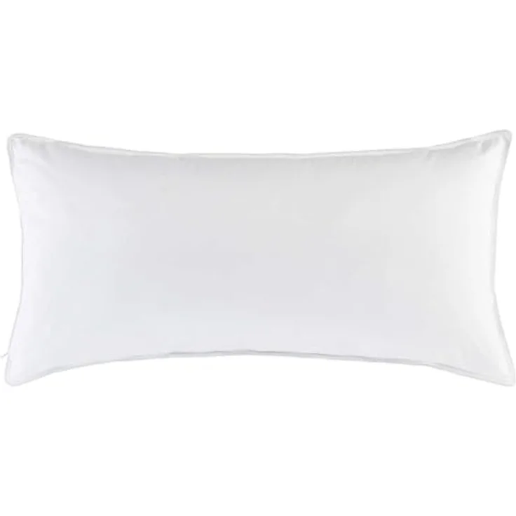 f. a. n. Texas Baumwoll Kopfkissen glatt mit Reißverschluss und Biese 40x80 cm
