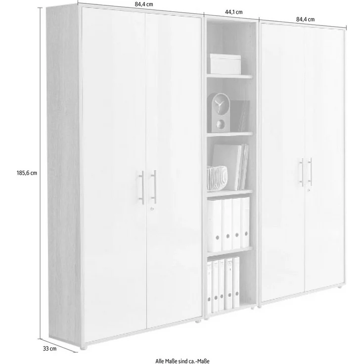 BMG Möbel Schrank-Set Tabor, (Set, 3-St) – Bild 2