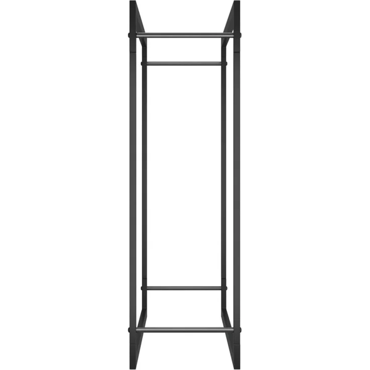vidaXL Brennholzregal Mattschwarz 80x28x86 cm Stahl 350307 – Bild 4