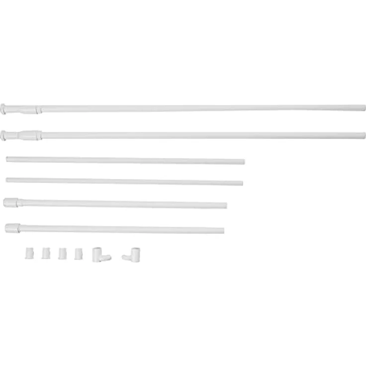 Umbra Vorhangstange Anywhere Rod Weiß, 1-läufig, ausziehbar, geklemmt – Bild 4