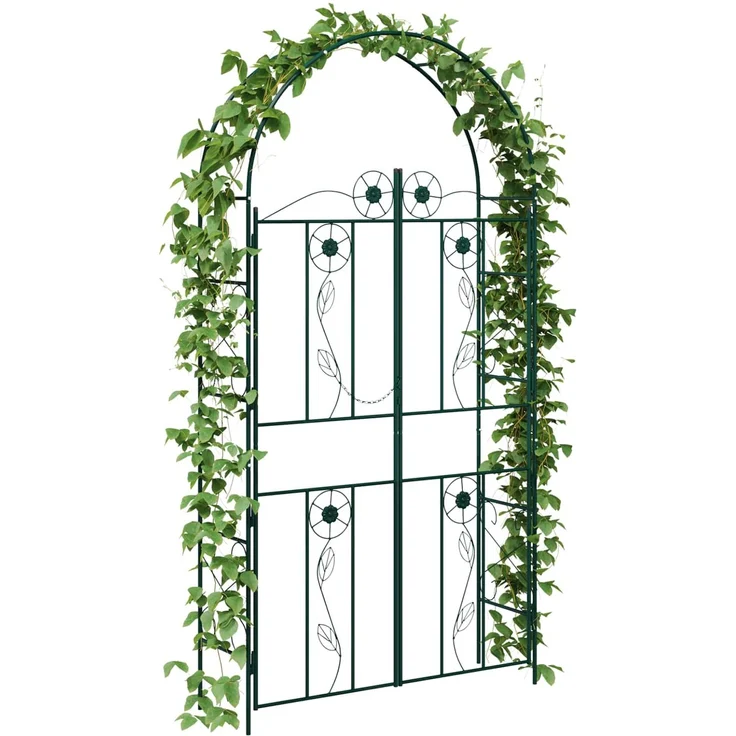 vidaXL Gartenbogen Uni Grün 115 x 37 x 226 cm 42021349 – Bild 3